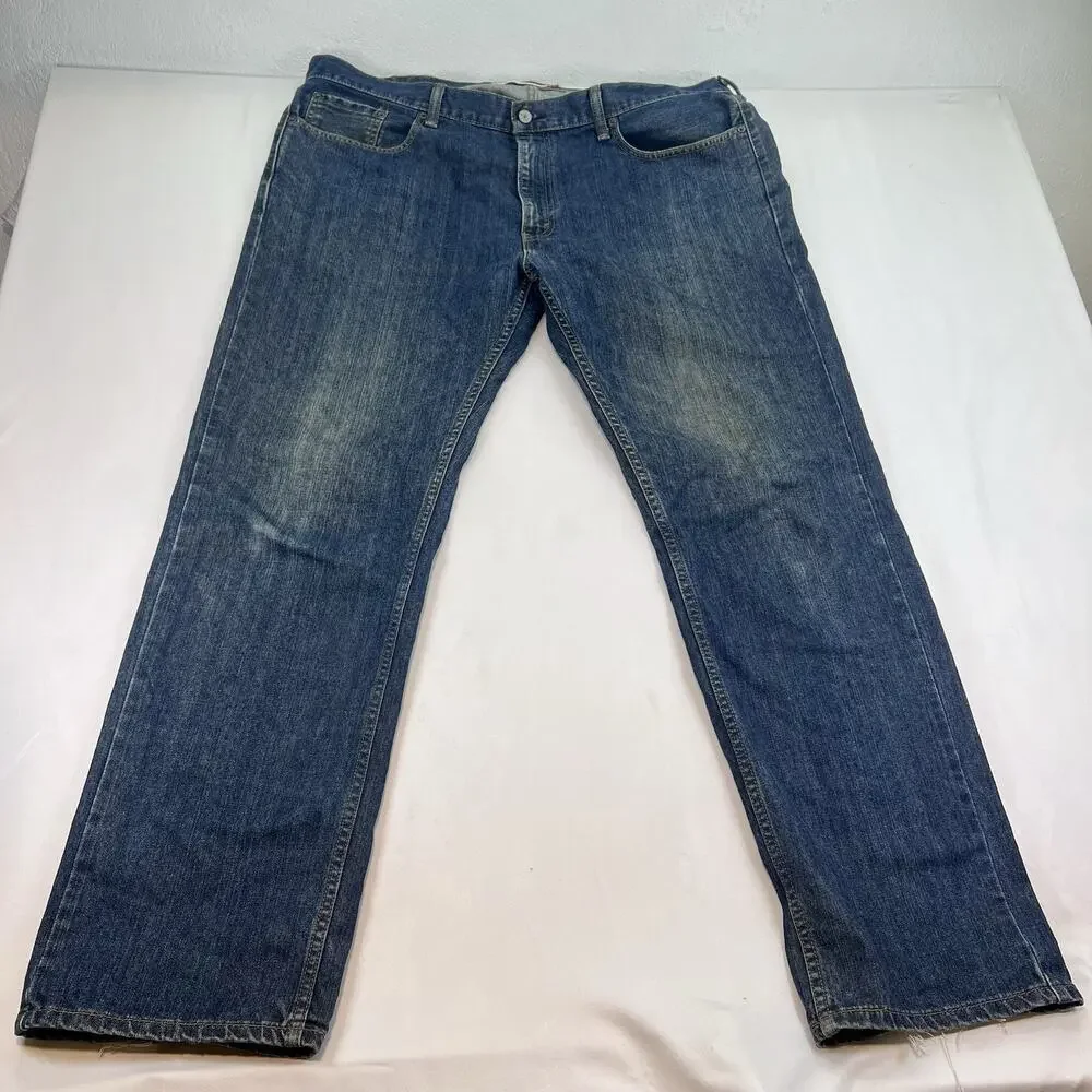 Levi’s 559 Jeans Men 40x32 Relaxed Straight Blue Denim Distressed Faded